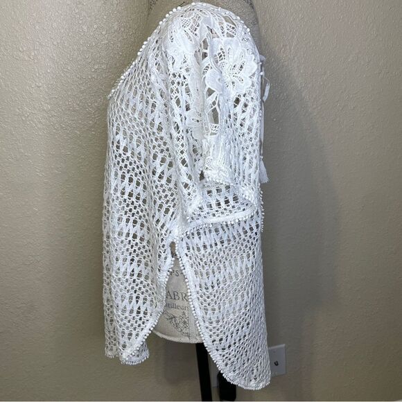 Victoria’s Secret Crochet Lace Swim Coverup White Size Small - Picture 9 of 16